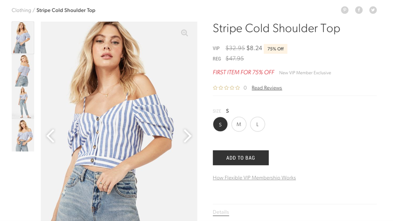 Illustration for article titled Stassi Schroeder’s JustFab Line Is Miraculously More Than Just a Bunch of Off-the-Shoulder Tops